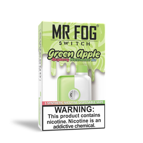 Mr Fog Switch 5500 Green Apple Raspberry Watermelon Ice