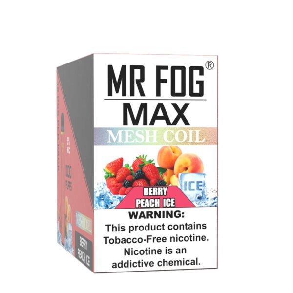 Mr Fog max mesh coil berry peach ice