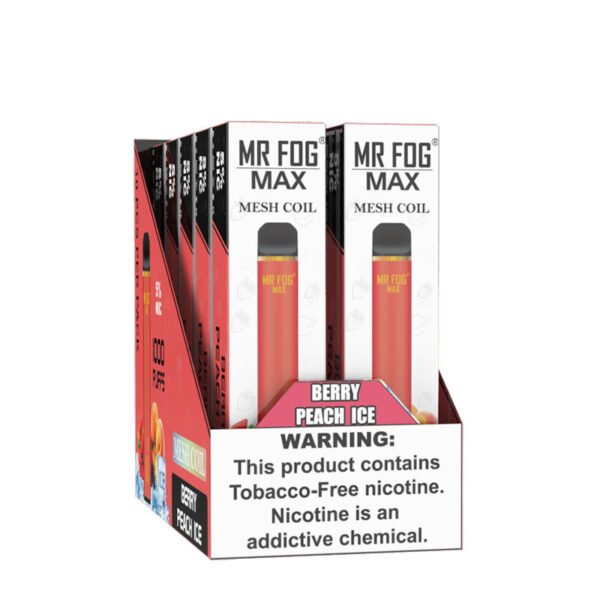 Mr Fog max mesh coil berry peach ice