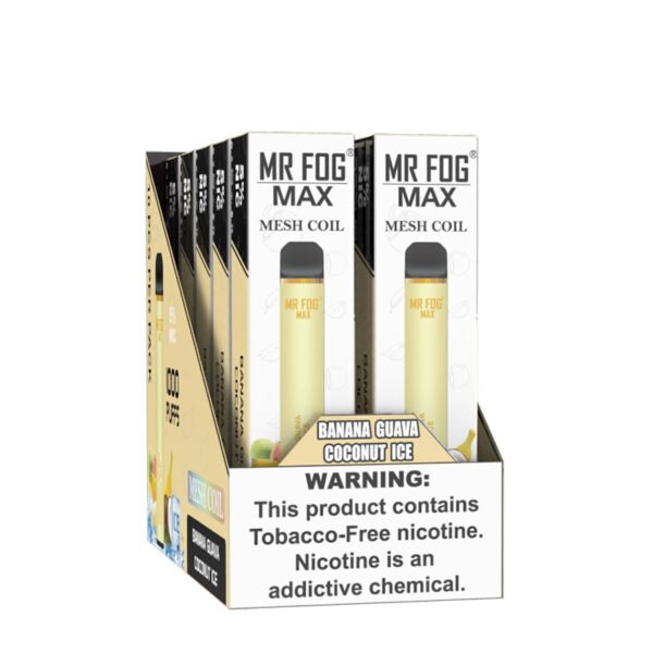 Mr Fog max mesh coil banana coconut ice