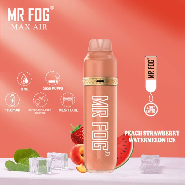 Mr Fog Max Air Peach Strawberry Watermelon Ice