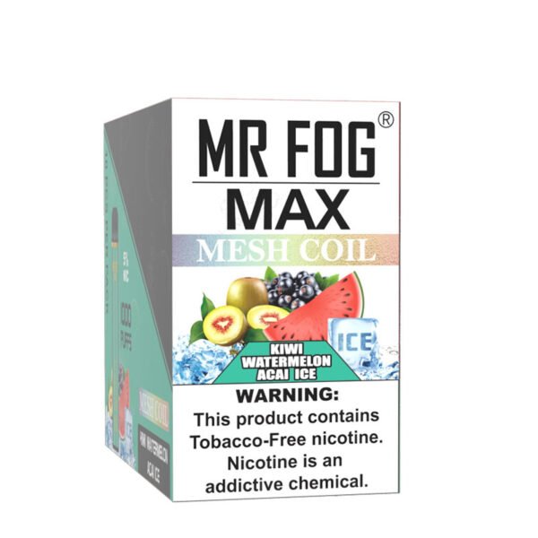 Mr Fog max mesh coil kiwi watermelon acai ice