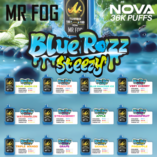 Raspberry Mr Fog Nova Steezy Edition 36K