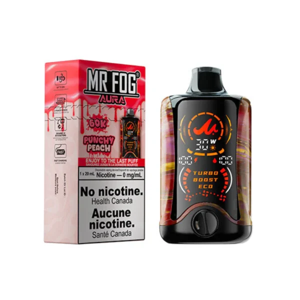 Punchy Peach – Mr Fog Aura 60k Puffs