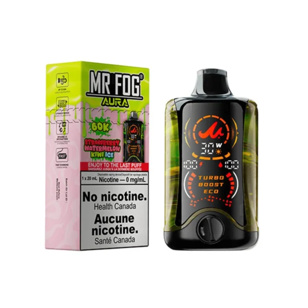 Strawberry Watermelon Kiwi Ice – Mr Fog Aura 60k Puffs