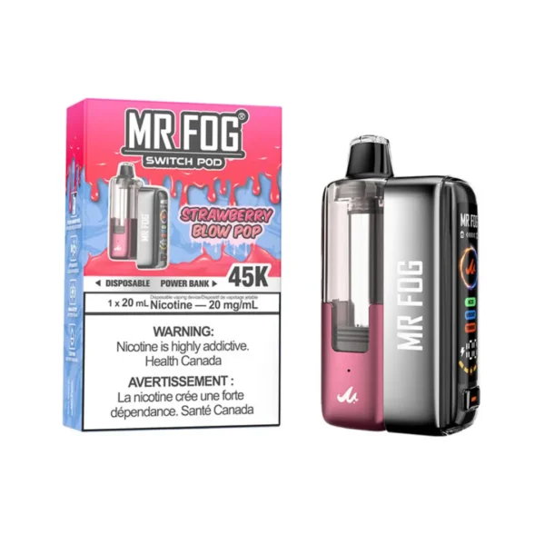 Strawberry Blow Pop Mr Fog Switch 45K Puffs - Pods Kit