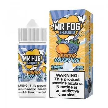 Peachy Razzy Ice - Mr Fog Synthetic E-Liquid -100Ml