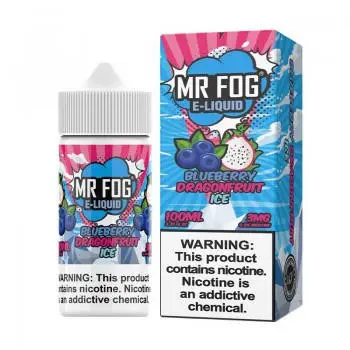 Blueberry Dragonfruit Ice - Mr Fog Synthetic E-Liquid -100Ml