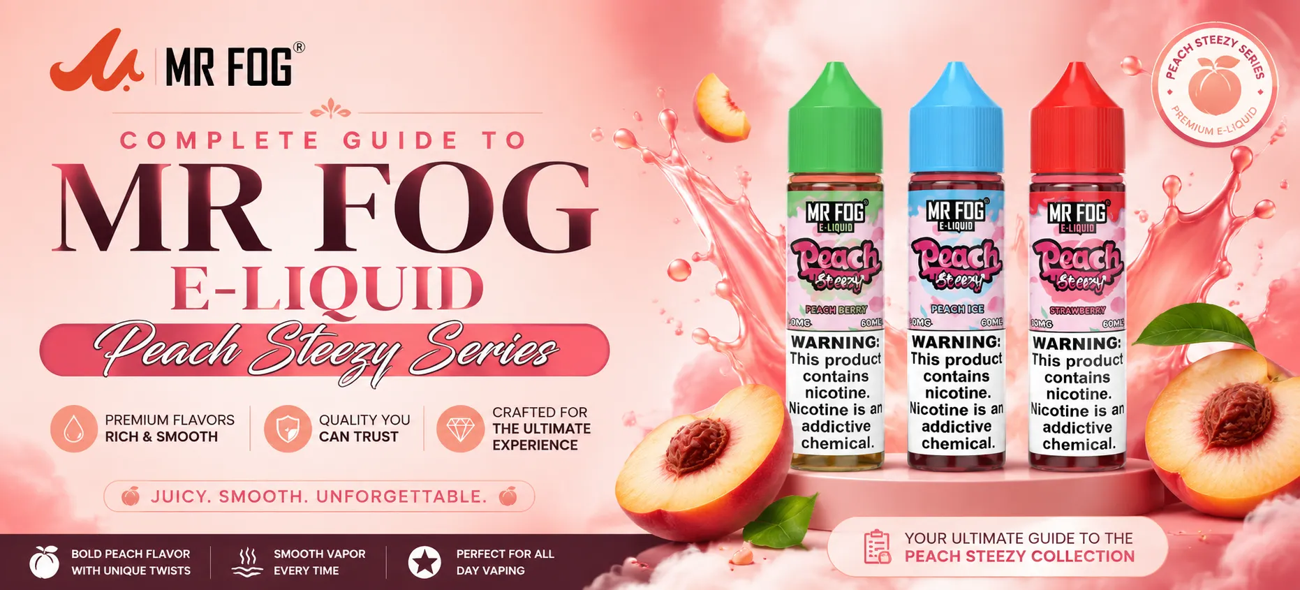 Mr Fog E-Liquid Peach Steezy