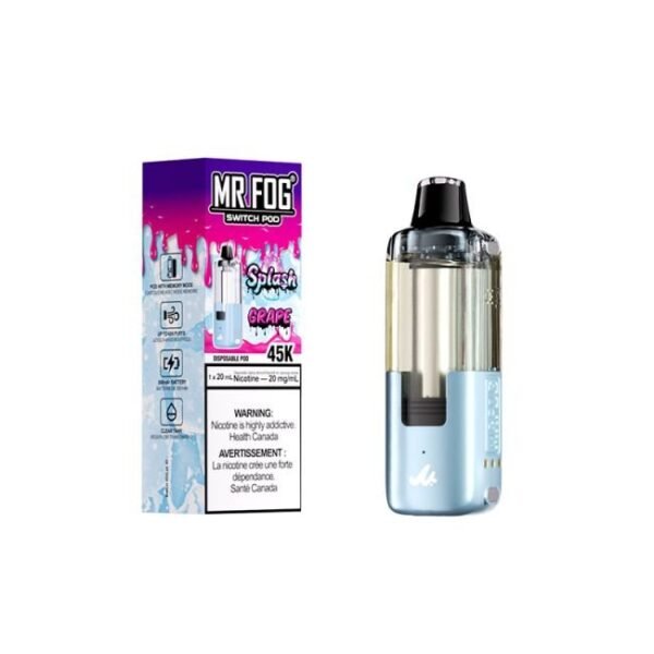swpdsp04_-_splash_grape_-s.jpg Grape (Splash Edition) Mr Fog Switch 45000 Puffs Disposable Vape - Pods Only