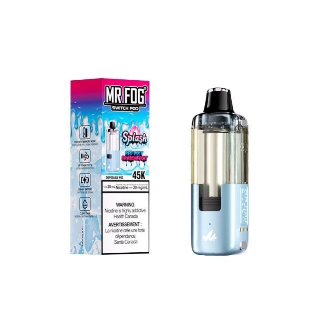 Red Volt Dragon Fruit (Splash Edition) Mr Fog Switch 45000 Puffs Disposable Vape - Pods Only 1 Red Volt Dragon Fruit (Splash Edition) Mr Fog Switch 45000 Puffs