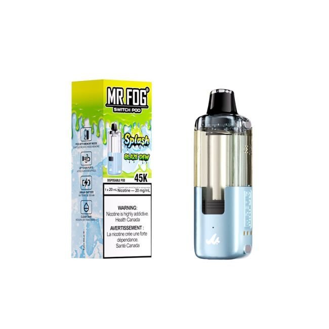 Blaze Dew (Splash Edition) Mr Fog Switch 45000 Puffs Disposable Vape - Pods Only 1 Blaze Dew (Splash Edition) Mr Fog Switch 45000 Puffs