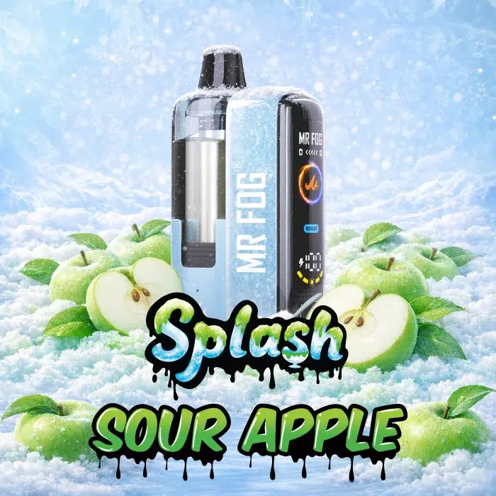 Sour Apple Mr Fog Switch Pod Vape Kit 45K Puffs - Splash Edition 1 Sour Apple Mr Fog Switch Pod Vape Kit Splash Edition