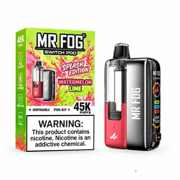 Watermelon Lime Mr Fog Switch Pod Vape Kit Splash Edition